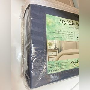 Full size microfiber sheets set